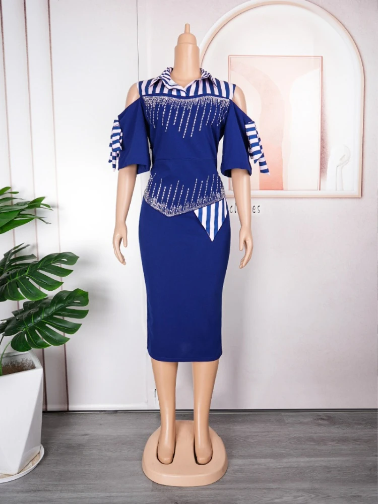 Elegant African Dresses for Women Short Sleeve Africa Clothing Plus Size Office Lady Party Dress Dashiki Ankara Outfits Robe
Elegant African Dresses for Women Short Sleeve Africa Clothing Plus Size Office Lady Party Dress Dashiki Ankara Outfits Robe