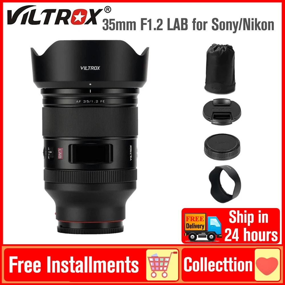 Viltrox 35mm F1.2E LAB Full-Frame Lens for Sony E-Mount A7IV ZV-E1 FX3 A9III A7 III, Nikon Z-Mount Z5 Z6 II Z7 II Z9 Z8 Z6II
Viltrox 35mm F1.2E LAB Full-Frame Lens for Sony E-Mount A7IV ZV-E1 FX3 A9III A7 III, Nikon Z-Mount Z5 Z6 II Z7 II Z9 Z8 Z6II