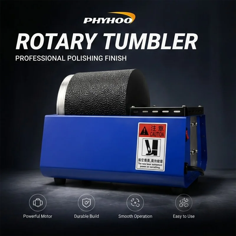 PHYHOO Jewelry Rotary Tumbler Polisher Machine Polishing Metal Parts Coins Rocks Stones Cleaner Wear Resistant Drum Smooth Stabl
PHYHOO Jewelry Rotary Tumbler Polisher Machine Polishing Metal Parts Coins Rocks Stones Cleaner Wear Resistant Drum Smooth Stabl