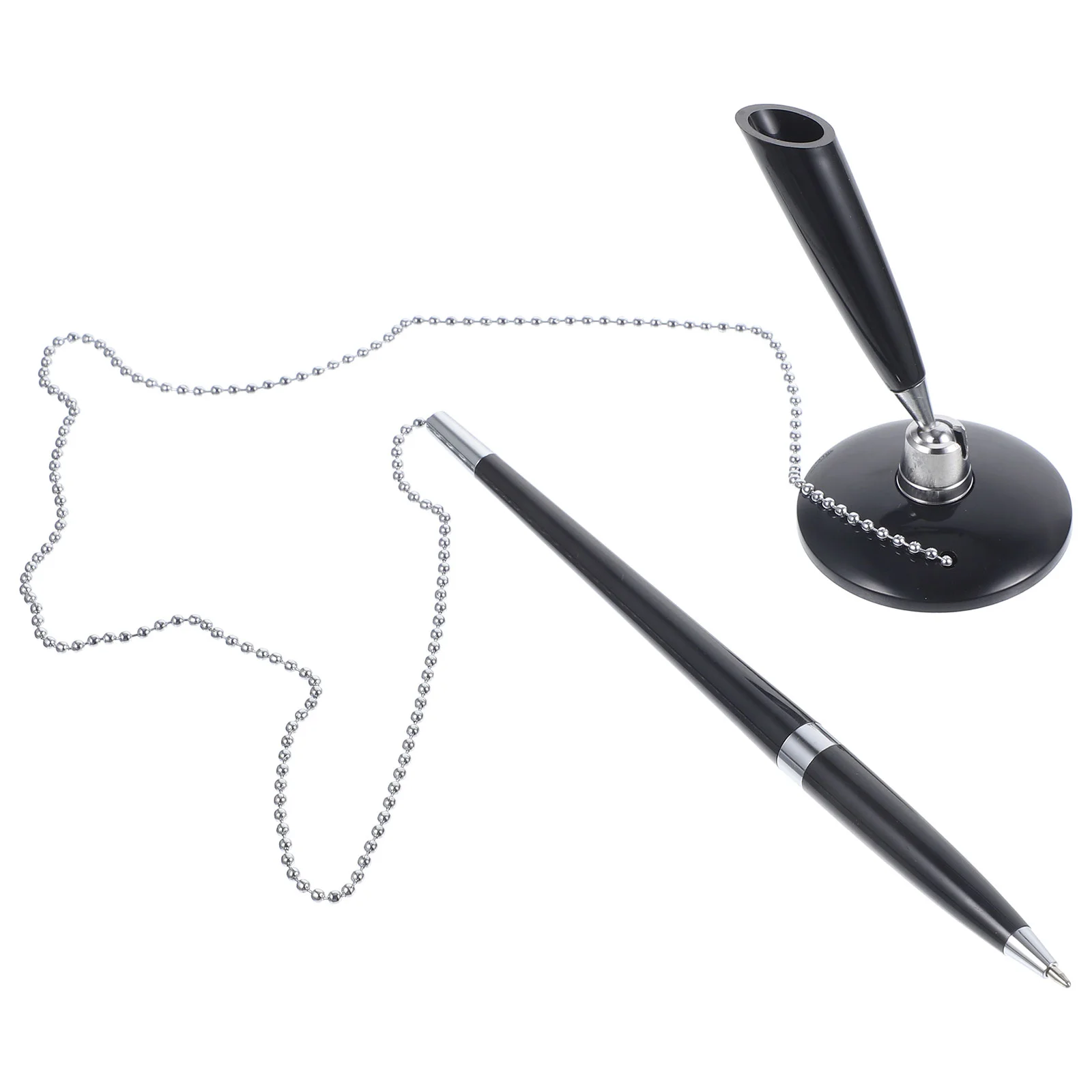 2 Pcs Counter Pen with Chain Office Stationery Design Signature Business Desktop Ballpoint Writing Pp Signing
2 Pcs Counter Pen with Chain Office Stationery Design Signature Business Desktop Ballpoint Writing Pp Signing
