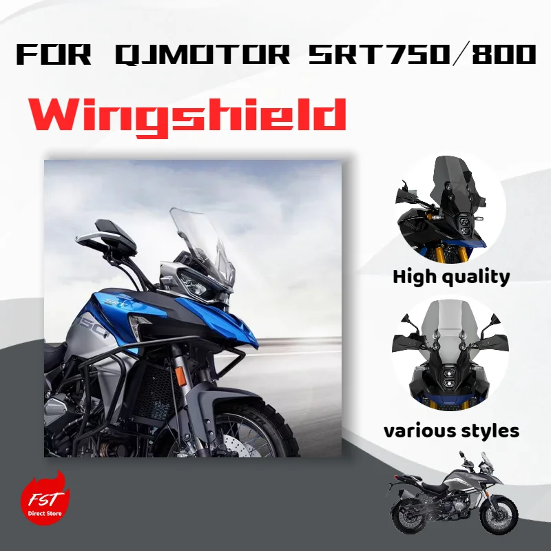 For QJMOTOR SRT750/800 windshield modification, including raising the windshield, front windshield panel, and chest protector.
For QJMOTOR SRT750/800 windshield modification, including raising the windshield, front windshield panel, and chest protector.