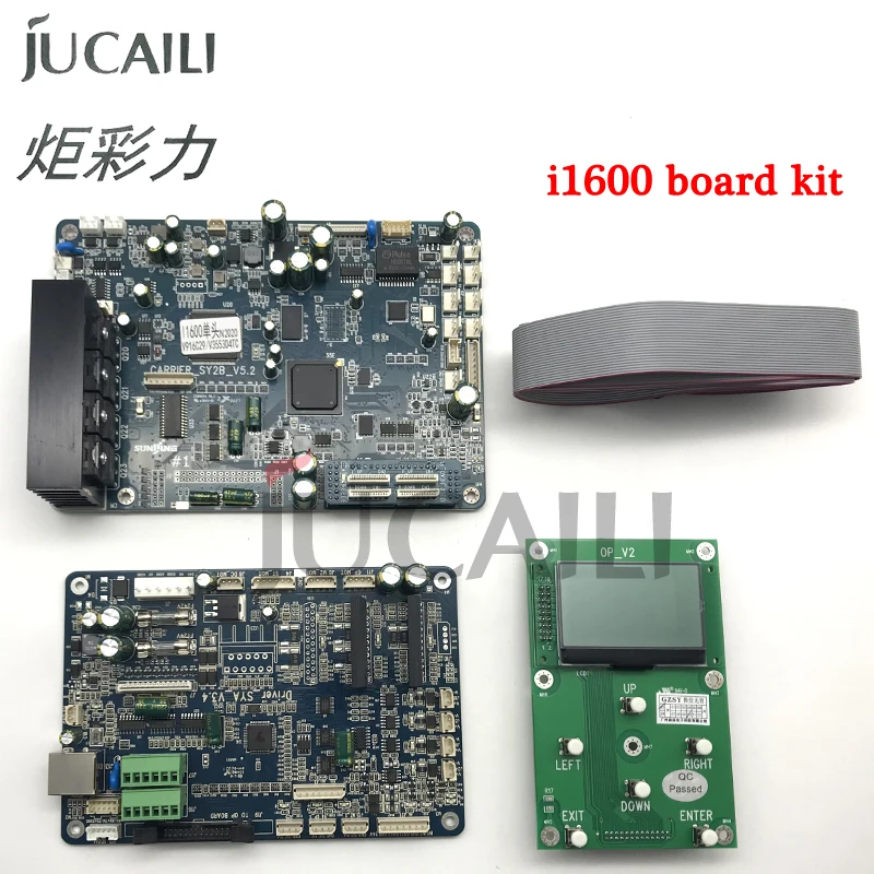 JUCAILI Senyang TC i1600 Single head UV Printhead Board kit for 1head Carriage Board Main Board 6 Keys Keypad board
JUCAILI Senyang TC i1600 Single head UV Printhead Board kit for 1head Carriage Board Main Board 6 Keys Keypad board