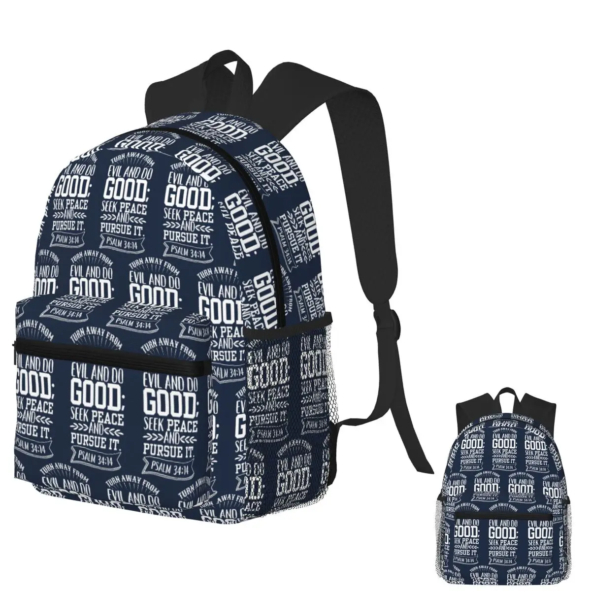 Psalm 3414 Navy Blue Student Backpack School Bag Hiking Travel Daypack for Boys Girls Fashion Bookbag Shoulder Bags
Psalm 3414 Navy Blue Student Backpack School Bag Hiking Travel Daypack for Boys Girls Fashion Bookbag Shoulder Bags