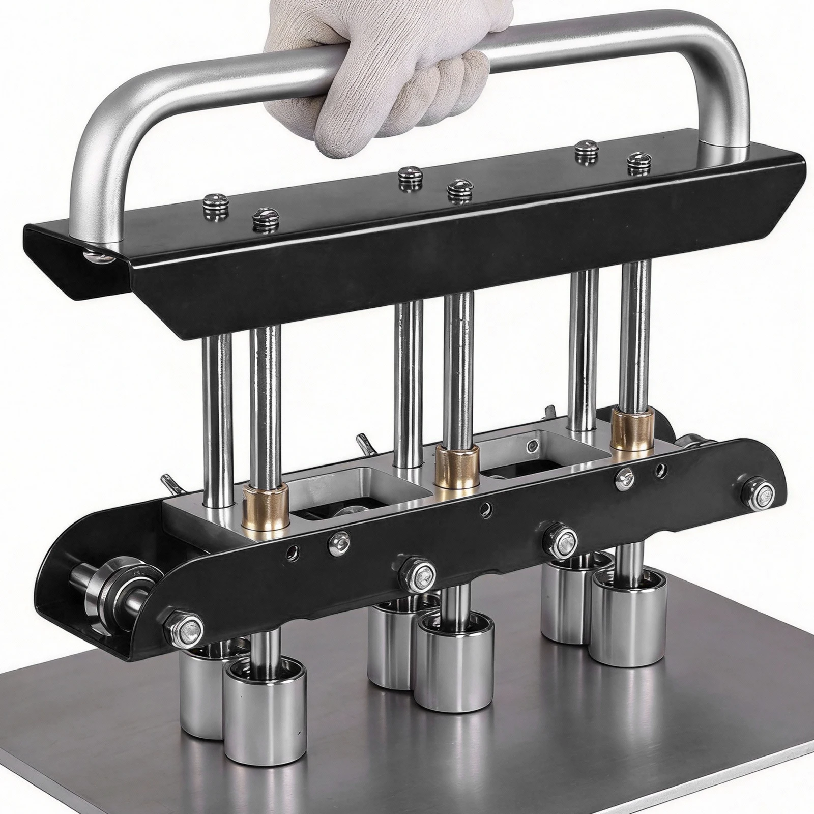 3 Station Metal Bending Tool 0-90° Bending Angle Large Radius Sheet Metal Brake with Aluminum Alloy Handle for 13-130mm Bends
3 Station Metal Bending Tool 0-90° Bending Angle Large Radius Sheet Metal Brake with Aluminum Alloy Handle for 13-130mm Bends