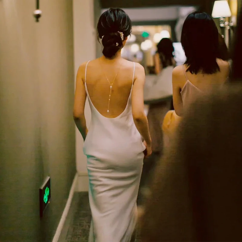 Sexy Strapl Lightweight Wedding Dr Simple Ele Bal Bridal Gown Women's Daily Summer Faion Soft Satin Fabric
Sexy Strapl Lightweight Wedding Dr Simple Ele Bal Bridal Gown Women's Daily Summer Faion Soft Satin Fabric