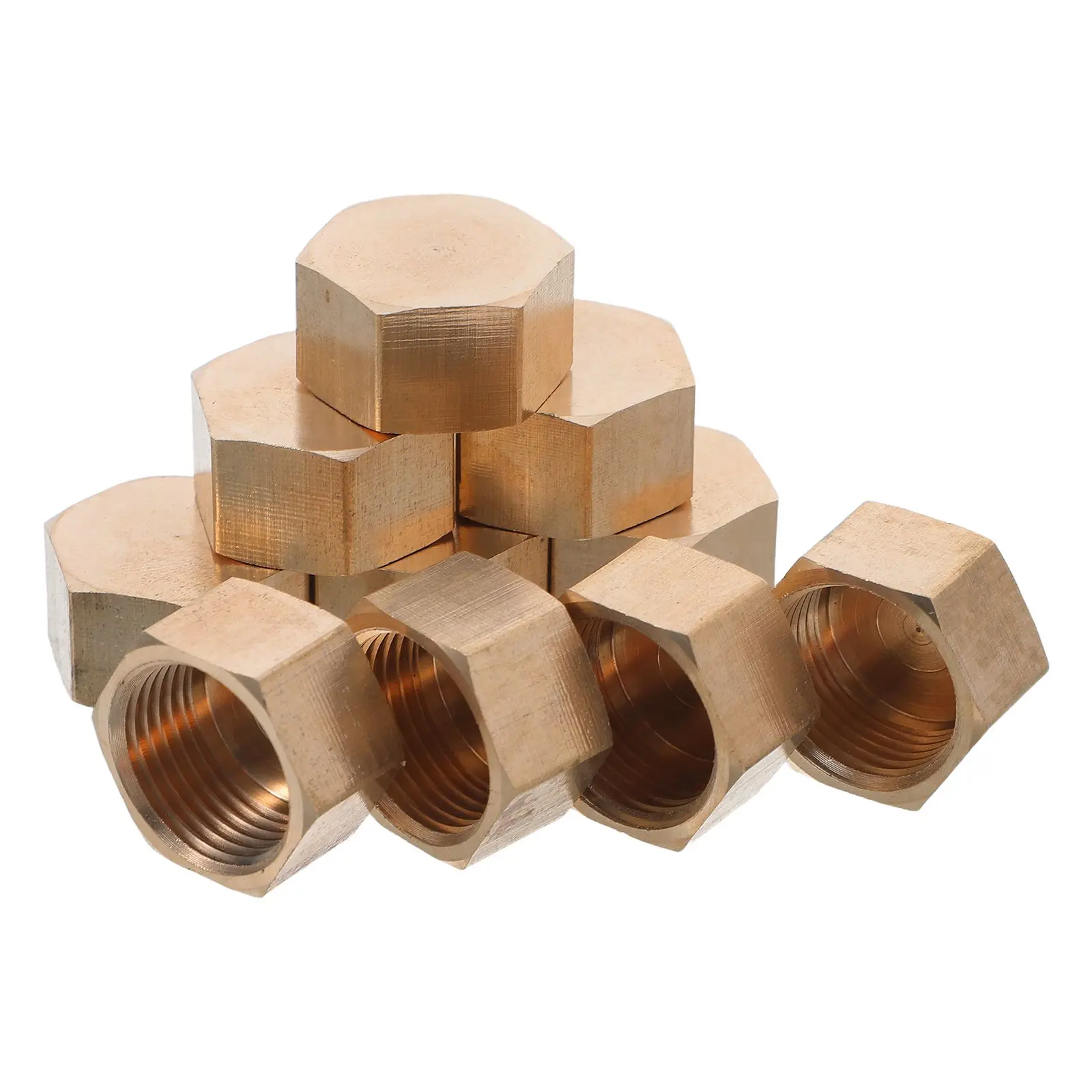 10pcs Copper Plug Cap 3/8 Inch Durable Brass Stop Valve Socket Compression Tube End Blind Threaded Fittings
10pcs Copper Plug Cap 3/8 Inch Durable Brass Stop Valve Socket Compression Tube End Blind Threaded Fittings