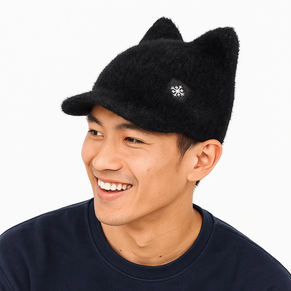 Модная зимняя шапка ярких цветов, мягкая теплая вязаная шапка, шапка из искусственного меха в форме кошачьих ушей, зимний сезон
Модная зимняя шапка ярких цветов, мягкая теплая вязаная шапка, шапка из искусственного меха в форме кошачьих ушей, зимний сезон