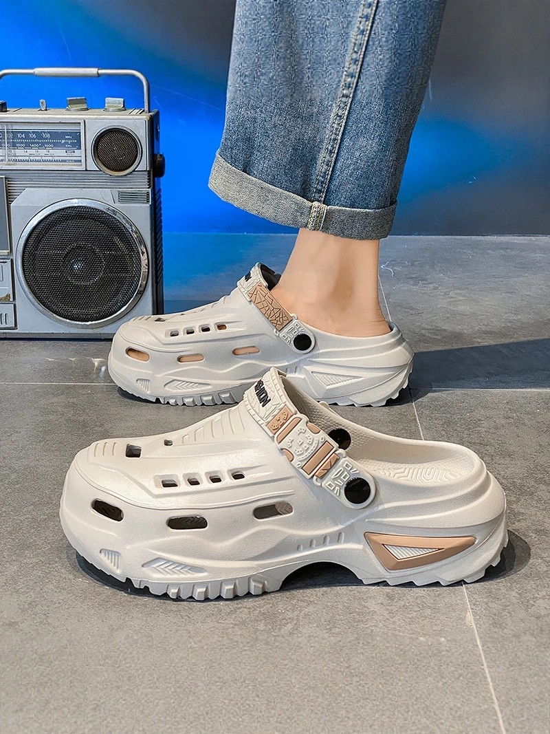Casual Men's Summer Outdoor Wear Anti-Slip Driving Thick Bottom Beach Sandals Slippers Slip-On Comfortable EVA Flat Footwear
Casual Men's Summer Outdoor Wear Anti-Slip Driving Thick Bottom Beach Sandals Slippers Slip-On Comfortable EVA Flat Footwear