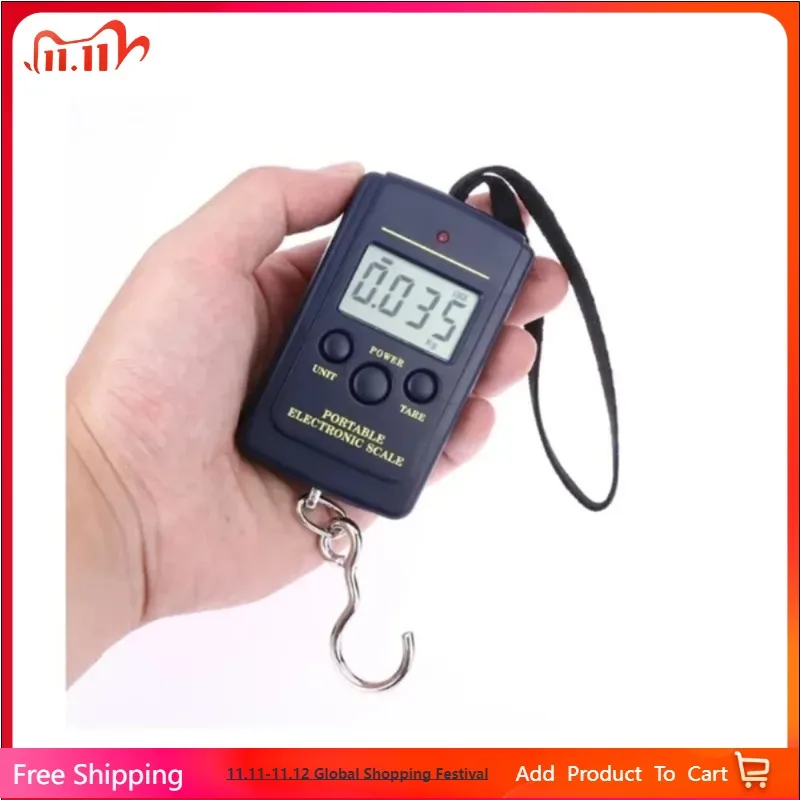 40kg Digital Electronic Scale Without Backlight Bubble Bags Mini Fishing Luggage Travelling Hanging Hook Kitchen Weighing Tools
40kg Digital Electronic Scale Without Backlight Bubble Bags Mini Fishing Luggage Travelling Hanging Hook Kitchen Weighing Tools