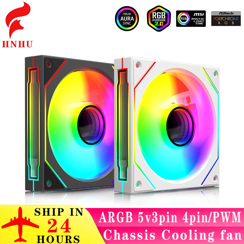 HNHU Computer Chassis Fan 120mm 5V 3PIN ARGB 4pin PWM Quiet PC case Cooling fans Large Air Volume 48.5CFM/650-1800RPM ventilator
HNHU Computer Chassis Fan 120mm 5V 3PIN ARGB 4pin PWM Quiet PC case Cooling fans Large Air Volume 48.5CFM/650-1800RPM ventilator