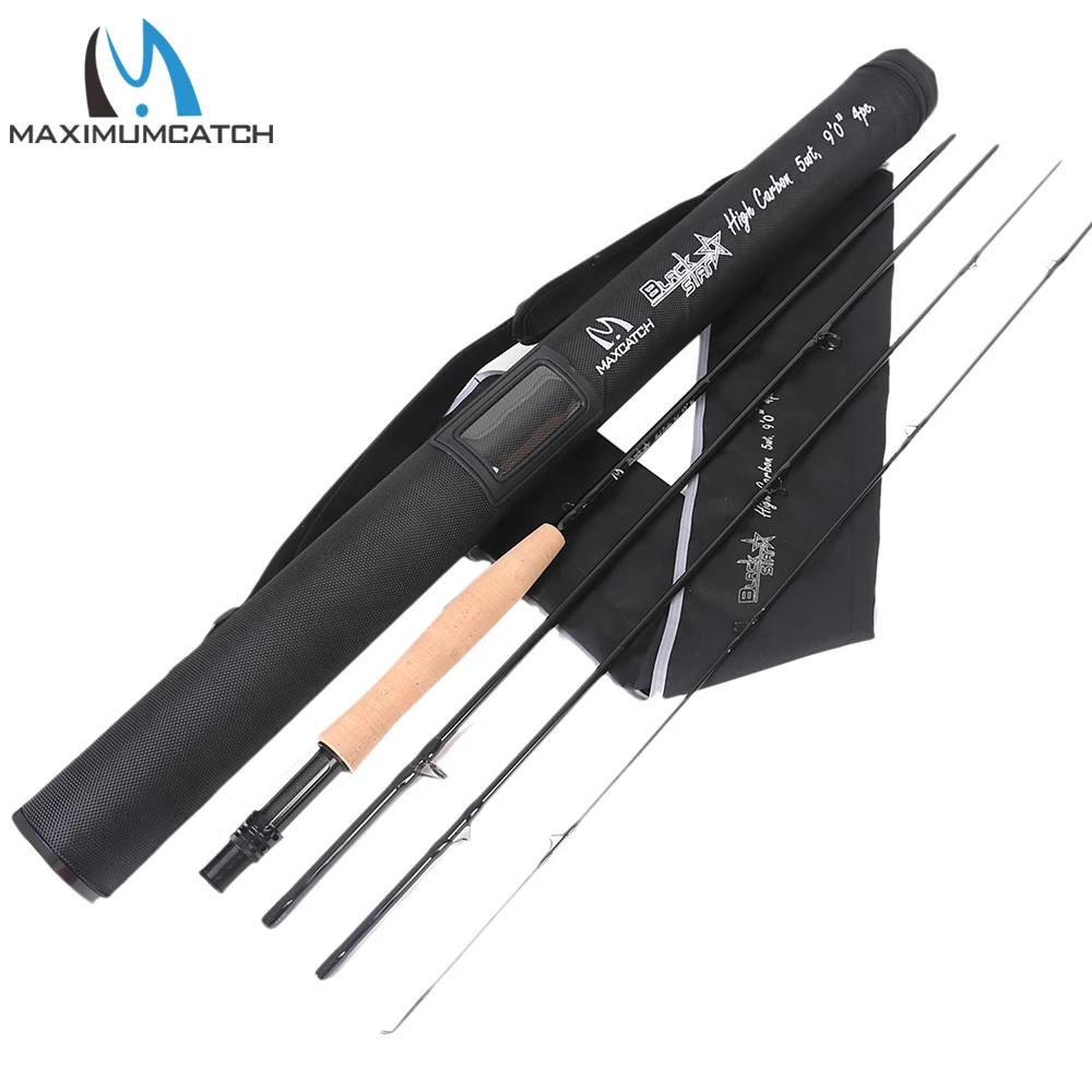 Maximumcatch Fly Fishing Rod 9FT 4-8WT 4Sec Fast Action 30T+40T SK Carbon Fiber Fly Rod with Extra Tube Case for Trout Bass
Maximumcatch Fly Fishing Rod 9FT 4-8WT 4Sec Fast Action 30T+40T SK Carbon Fiber Fly Rod with Extra Tube Case for Trout Bass