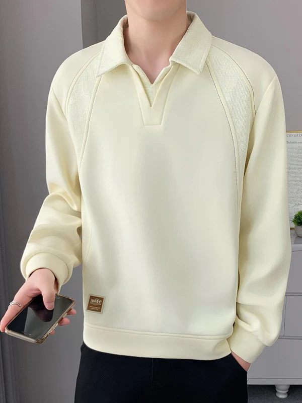 Новая мужская толстовка 2025 года: модный повседневный хлопковый лонгслив с воротником, приталенный крой, Bktwyn
Новая мужская толстовка 2025 года: модный повседневный хлопковый лонгслив с воротником, приталенный крой, Bktwyn