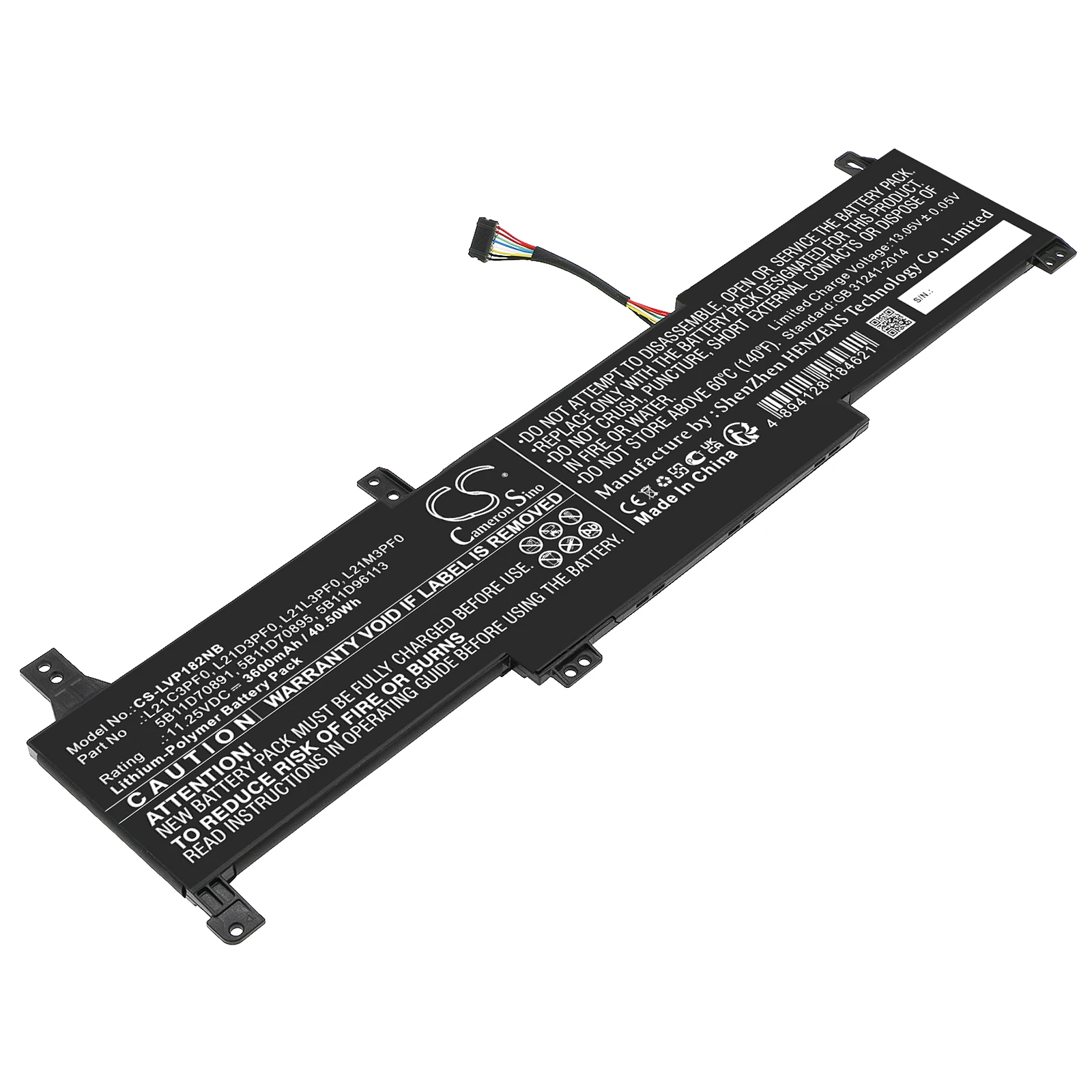 CS Replacement Battery For Lenovo IdeaPad 1 14ADA7-82R0001NMJ, IdeaPad 1 14ADA7-82R00057LM, Ide
CS Replacement Battery For Lenovo IdeaPad 1 14ADA7-82R0001NMJ, IdeaPad 1 14ADA7-82R00057LM, Ide