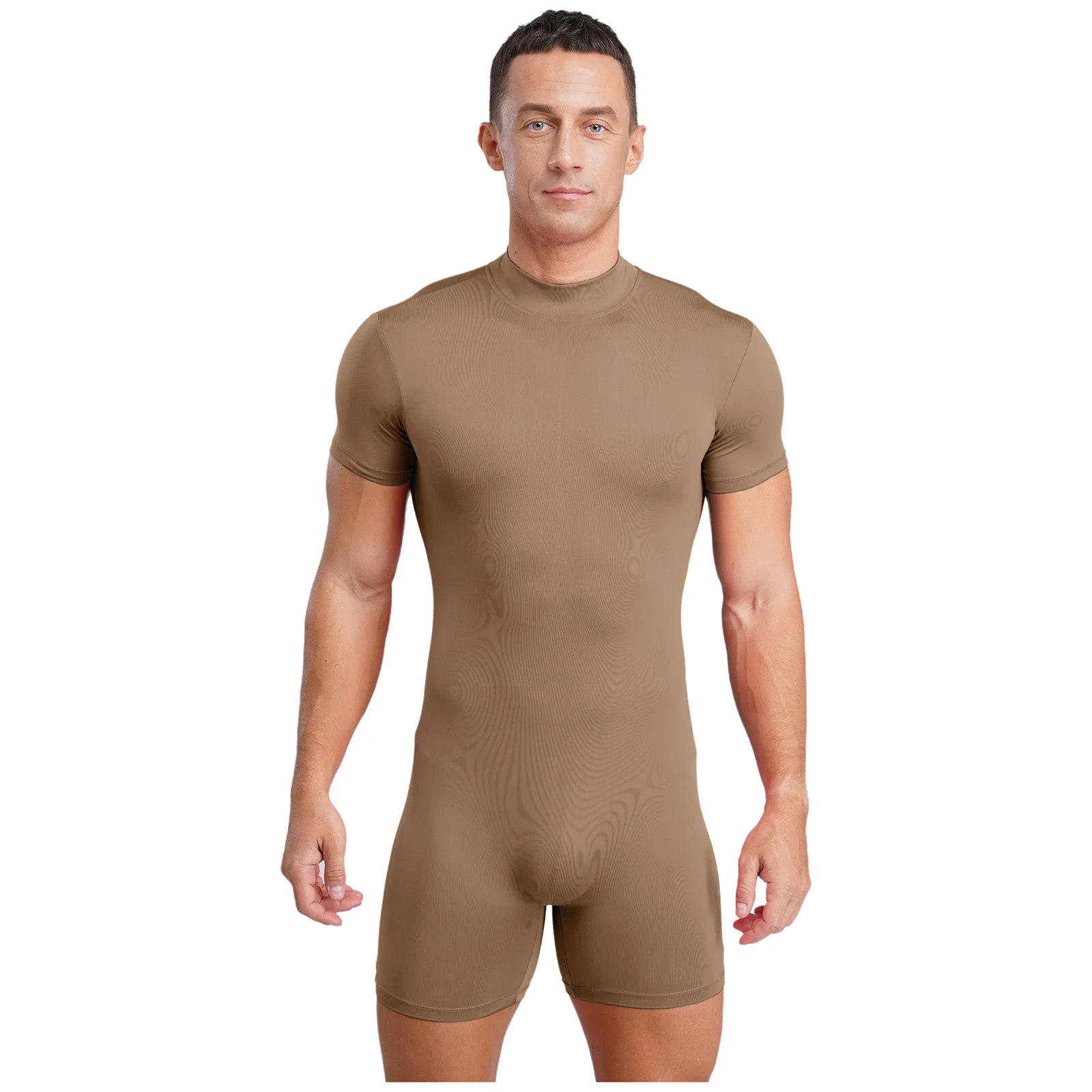 Men‘s Solid Color Bodybuilding Sports Bodysuit Short Sleeve Stretchy Pajamas Jumpsuit for Jogging Yoga Cycling Workout Outfits
Men‘s Solid Color Bodybuilding Sports Bodysuit Short Sleeve Stretchy Pajamas Jumpsuit for Jogging Yoga Cycling Workout Outfits
