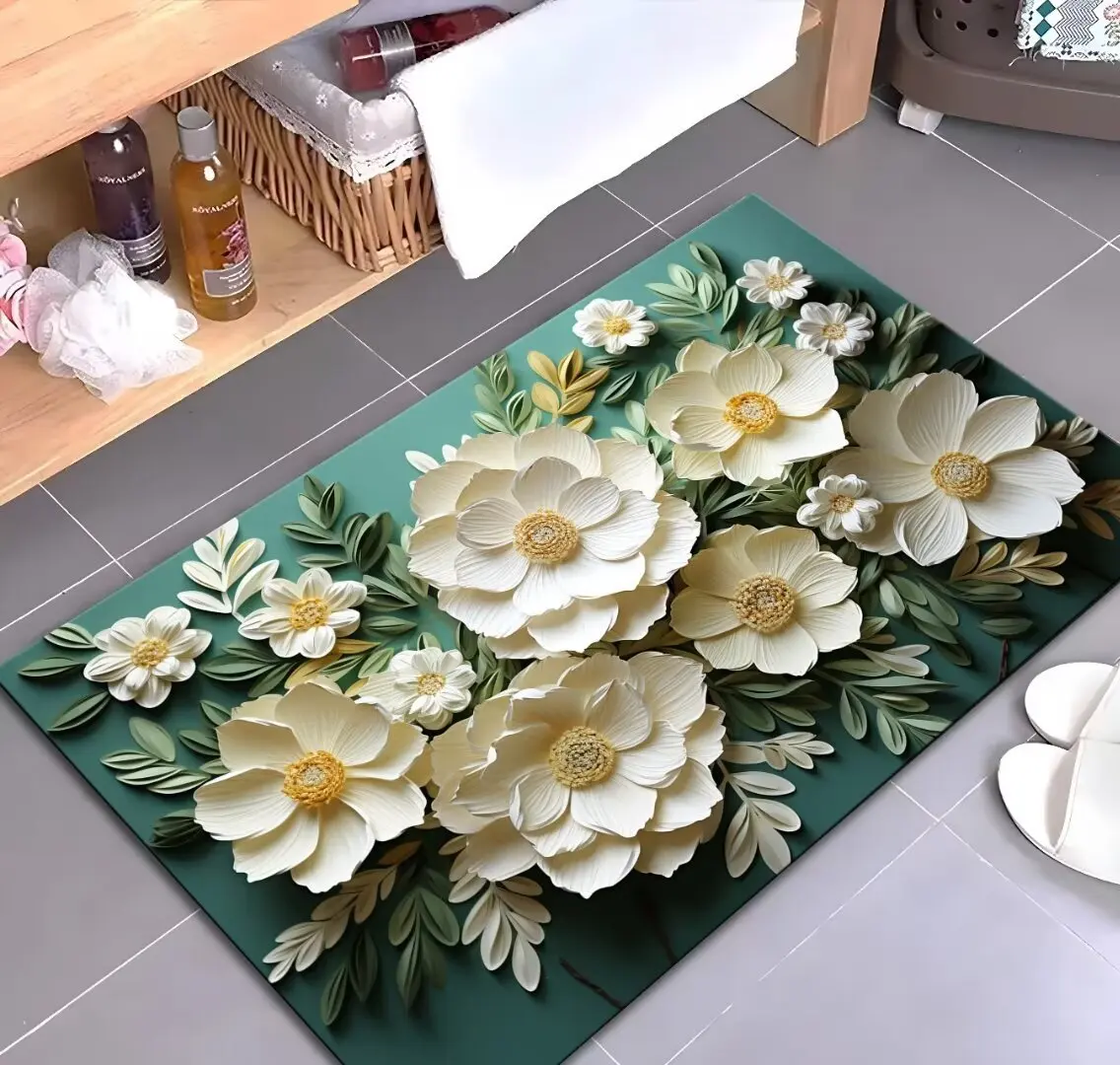 Кухонный напольный коврик 3D цветочный впитывающий диатомитовый коврик для ванной коврик для прачечной быстросохнущий противоскользящий ковер для ванной комнаты
Кухонный напольный коврик 3D цветочный впитывающий диатомитовый коврик для ванной коврик для прачечной быстросохнущий противоскользящий ковер для ванной комнаты