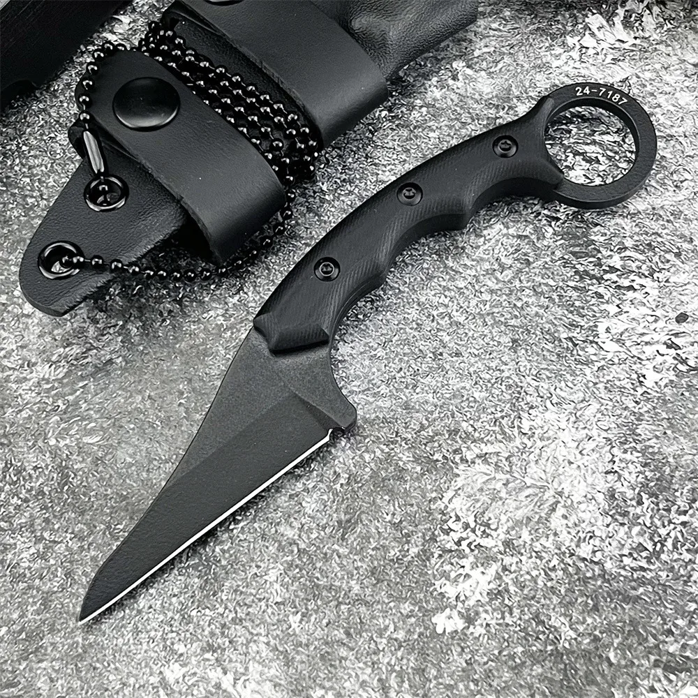 Универсальный нож с фиксированным клинком из стали 8Cr13Mov, рукоять G10, для активного отдыха, кемпинга, охоты, туризма, выживания, с чехлом
Универсальный нож с фиксированным клинком из стали 8Cr13Mov, рукоять G10, для активного отдыха, кемпинга, охоты, туризма, выживания, с чехлом