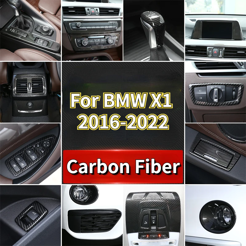 For BMW X1 F48 2016-2022 ABS Carbon Fiber Car Center Console Button Frame Trim Stickers Full Set Interior Car Accessories
For BMW X1 F48 2016-2022 ABS Carbon Fiber Car Center Console Button Frame Trim Stickers Full Set Interior Car Accessories