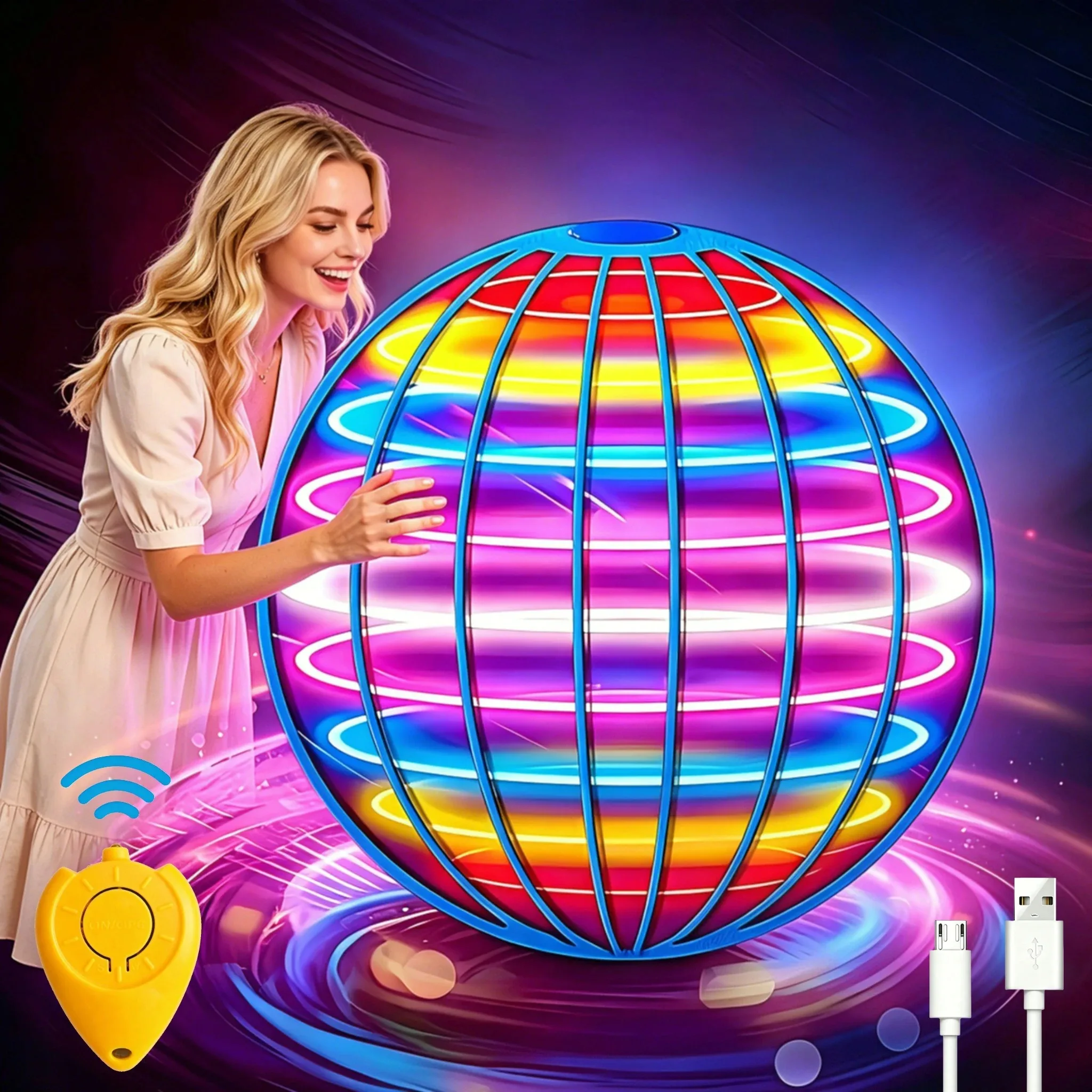 Flying Ball Suspension Color LED Automatic Boomerang Ball Black Tech Magic Ball Flying Toys Gyroscopic Anti Gravity For Children
Flying Ball Suspension Color LED Automatic Boomerang Ball Black Tech Magic Ball Flying Toys Gyroscopic Anti Gravity For Children
