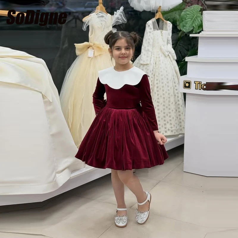 SoDigne, короткое платье трапециевидной формы с цветочным узором для девочек, бархатное платье с длинными рукавами, 2024, юбка для девочек, праздничные платья, рождественское детское платье принцессы по индивидуальному заказу
SoDigne, короткое платье трапециевидной формы с цветочным узором для девочек, бархатное платье с длинными рукавами, 2024, юбка для девочек, праздничные платья, рождественское детское платье принцессы по индивидуальному заказу