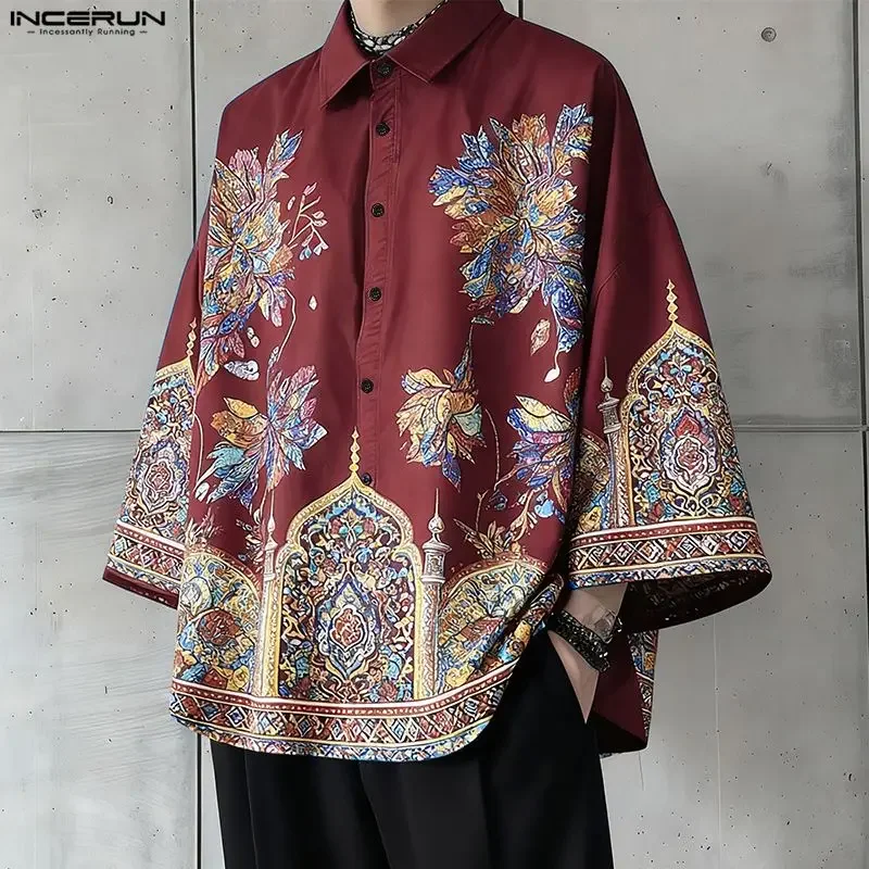 INCERUN Men Shirt Printing Lapel 3/4 Sleeve Loose Casual Men Clothing Streetwear 2026 Korean Style Fashion Tops Shirts S-5XL
INCERUN Men Shirt Printing Lapel 3/4 Sleeve Loose Casual Men Clothing Streetwear 2026 Korean Style Fashion Tops Shirts S-5XL