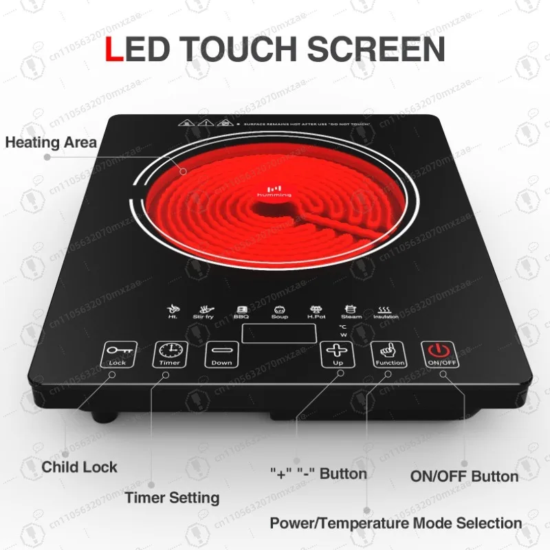 110V/220V electric ceramic stove household stir-fry induction cooker multi-function high-power battery stove light wave stove
110V/220V electric ceramic stove household stir-fry induction cooker multi-function high-power battery stove light wave stove