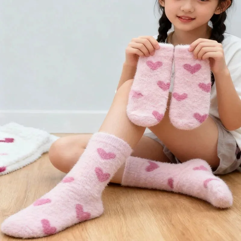 5-10Pairs Womens Plush Heart Design Socks Fleece Lined Winter Warm Comfortable Non-Slip Casual Ankle Socks Cute Gift Idea
5-10Pairs Womens Plush Heart Design Socks Fleece Lined Winter Warm Comfortable Non-Slip Casual Ankle Socks Cute Gift Idea