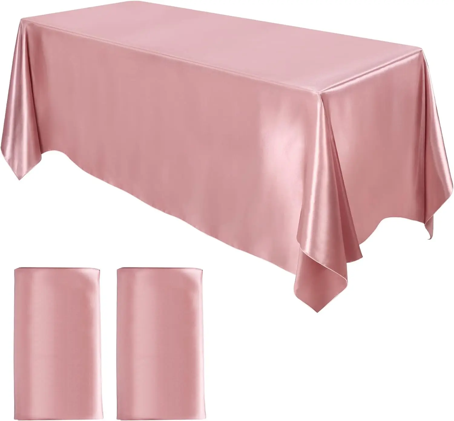 2 Packs Satin Tablecloth Bright Silk Party Table Decoration Table Cover Events Wedding Hotel Banquet Smooth Fabric Rectangular
2 Packs Satin Tablecloth Bright Silk Party Table Decoration Table Cover Events Wedding Hotel Banquet Smooth Fabric Rectangular