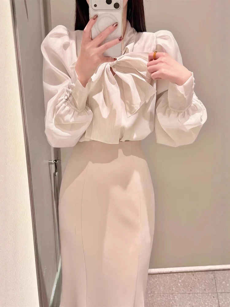 Sweet Knot Sash Bubble Sleeve Short Sleeve European Tulle Shirt Loose Fit French Style Women's Breathable Shirt
Sweet Knot Sash Bubble Sleeve Short Sleeve European Tulle Shirt Loose Fit French Style Women's Breathable Shirt