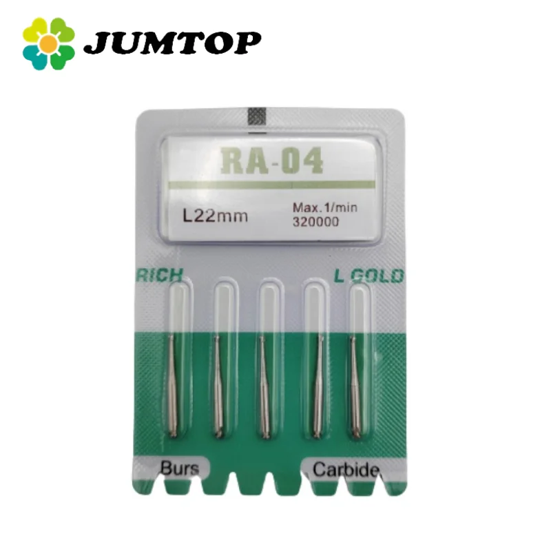 JUMTOP 5Pcs Dental Tungsten RA Carbide Burs for Low Speed Contra Angle Handpiece Diameter 2.35mm
JUMTOP 5Pcs Dental Tungsten RA Carbide Burs for Low Speed Contra Angle Handpiece Diameter 2.35mm