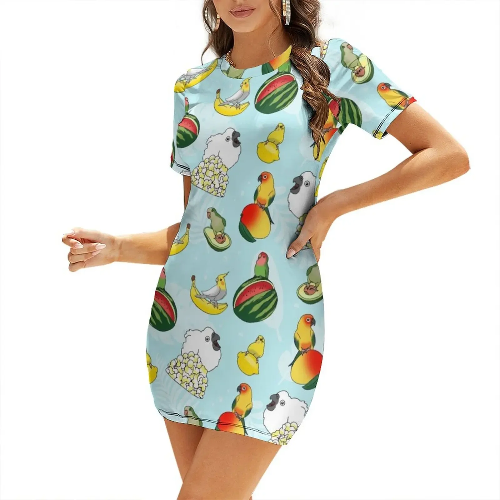 Fruit Birbs Pattern Short-Sleeved Dress ceremony dresses wedding dresses for woman dresses ladies 2026 summer
Fruit Birbs Pattern Short-Sleeved Dress ceremony dresses wedding dresses for woman dresses ladies 2026 summer