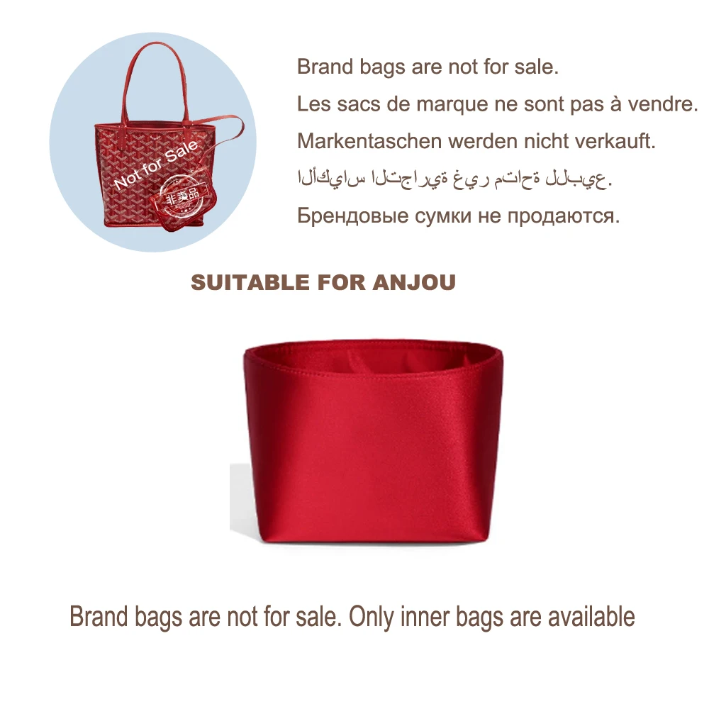 High Quality Acetate Satin Silk Bag Organizer for Goyard ANJOU Bag Protect the Inner Layer Increase Storage Insert Inner Bag
High Quality Acetate Satin Silk Bag Organizer for Goyard ANJOU Bag Protect the Inner Layer Increase Storage Insert Inner Bag