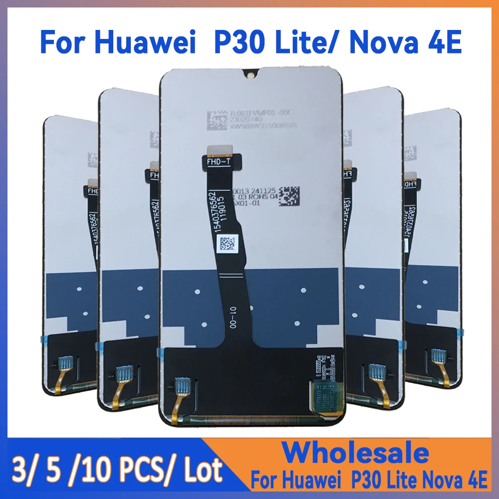 Оптовая продажа, 3/5/10 шт./лот для Huawei P30 Lite, ЖК-экран в сборе с сенсорным дигитайзером Nova 4E MAR-LX1 LX2 AL01
Оптовая продажа, 3/5/10 шт./лот для Huawei P30 Lite, ЖК-экран в сборе с сенсорным дигитайзером Nova 4E MAR-LX1 LX2 AL01