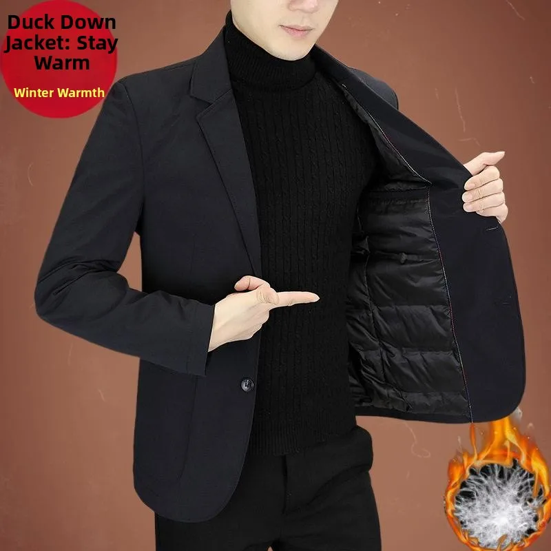 Men's Autumn Winter Thiened Velvet down Jaet Faionable Suit Sle Warm Top Korean Versatile Men's Outerwear
Men's Autumn Winter Thiened Velvet down Jaet Faionable Suit Sle Warm Top Korean Versatile Men's Outerwear