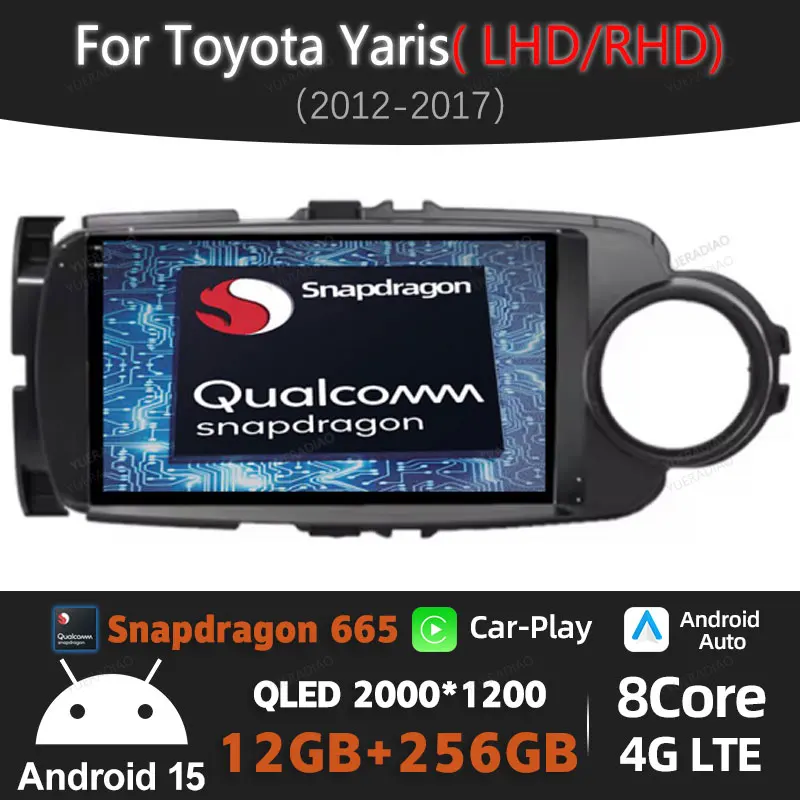 Автомобильный радиоприемник Android 15 для Toyota Yaris 2012-2017 мультимедийный стерео видеоплеер NAVI GPS Carplay Auto 4G LTE 5G WIFI головное устройство
Автомобильный радиоприемник Android 15 для Toyota Yaris 2012-2017 мультимедийный стерео видеоплеер NAVI GPS Carplay Auto 4G LTE 5G WIFI головное устройство