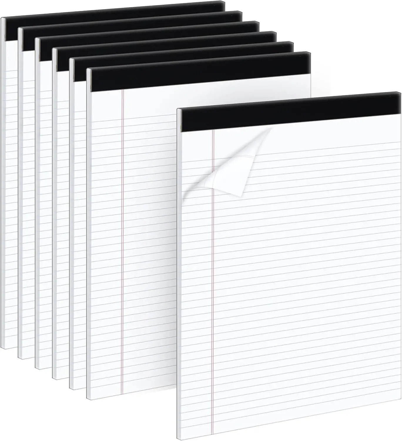 8.5x11 Legal Pads, Narrow Rule, 50 Sheets, Pack of 6, White Writing Pads for Office School Home
8.5x11 Legal Pads, Narrow Rule, 50 Sheets, Pack of 6, White Writing Pads for Office School Home