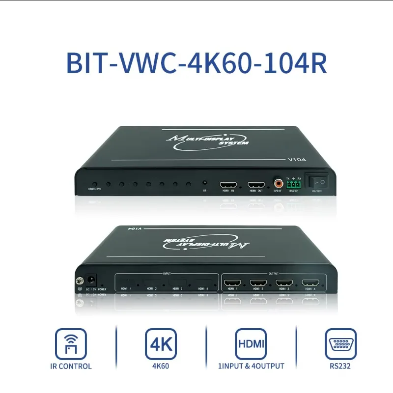 Video Processors for HDMI IR/Panel/PC Upper Computer Control 1x4 2x2 1x3 Video Splitters & Converters
Video Processors for HDMI IR/Panel/PC Upper Computer Control 1x4 2x2 1x3 Video Splitters & Converters
