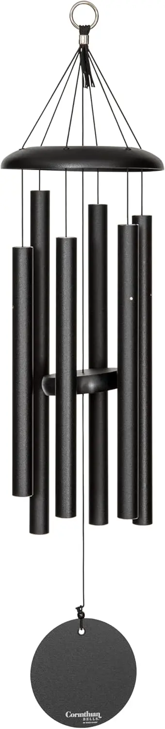 Bells by Wind River - 30 inch Black Wind Chime for Patio, Backyard, Garden, and Outdoor Decor (Aluminum Chime) Made in The USA
Bells by Wind River - 30 inch Black Wind Chime for Patio, Backyard, Garden, and Outdoor Decor (Aluminum Chime) Made in The USA