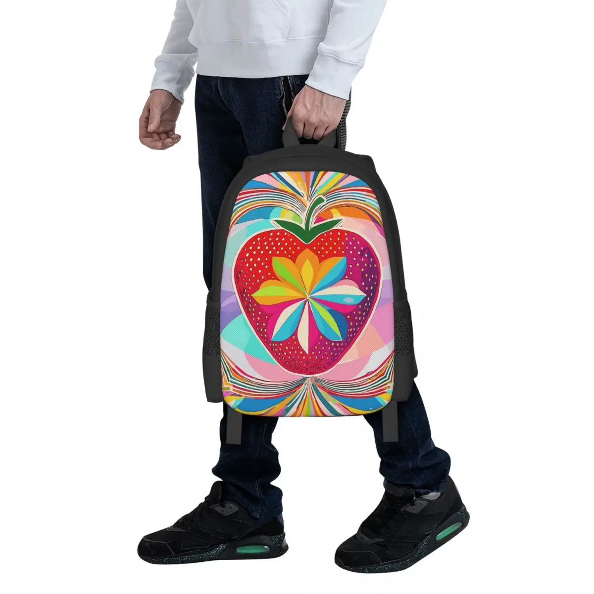 Psychedelic Strawberry Student Backpack School Bag Hiking Travel Daypack for Boys Girls Fashion Bookbag Shoulder Bags
Psychedelic Strawberry Student Backpack School Bag Hiking Travel Daypack for Boys Girls Fashion Bookbag Shoulder Bags