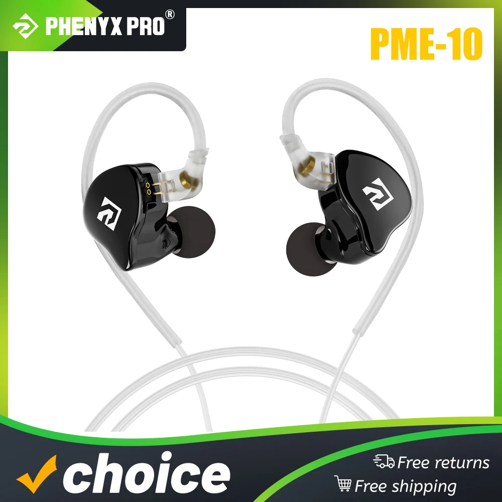 Phenyx Pro Wired Earbuds, Detachable 2-Pin Cable, Ergonomic Fit, Flexible Ear Tips,for Musician Audiophile (PME-10)
Phenyx Pro Wired Earbuds, Detachable 2-Pin Cable, Ergonomic Fit, Flexible Ear Tips,for Musician Audiophile (PME-10)