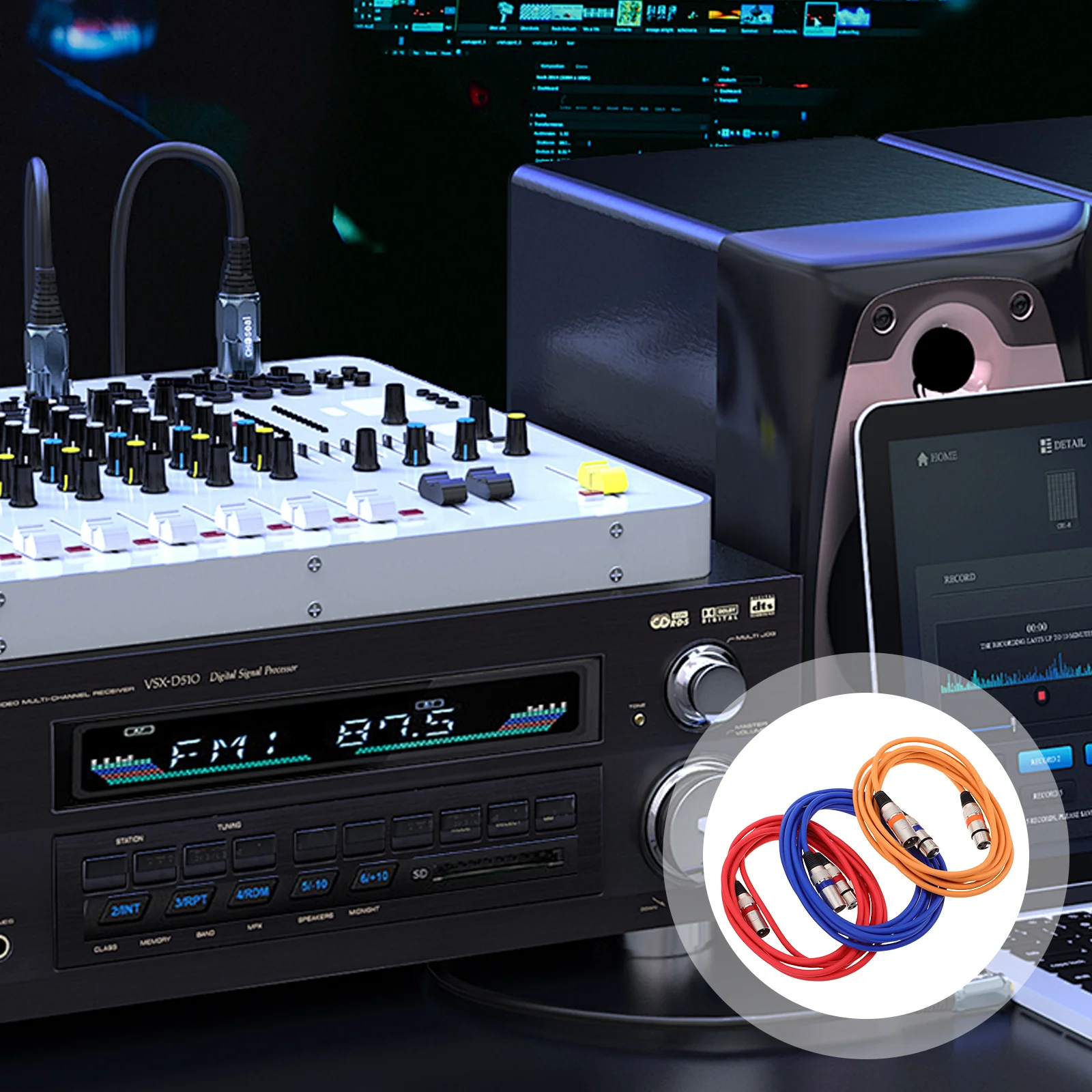 3pcs Xlr Male To Female Microphone Cable Balanced Audio Cord For Guitar Mixer Studio Recording Equipment Extension Wire
3pcs Xlr Male To Female Microphone Cable Balanced Audio Cord For Guitar Mixer Studio Recording Equipment Extension Wire