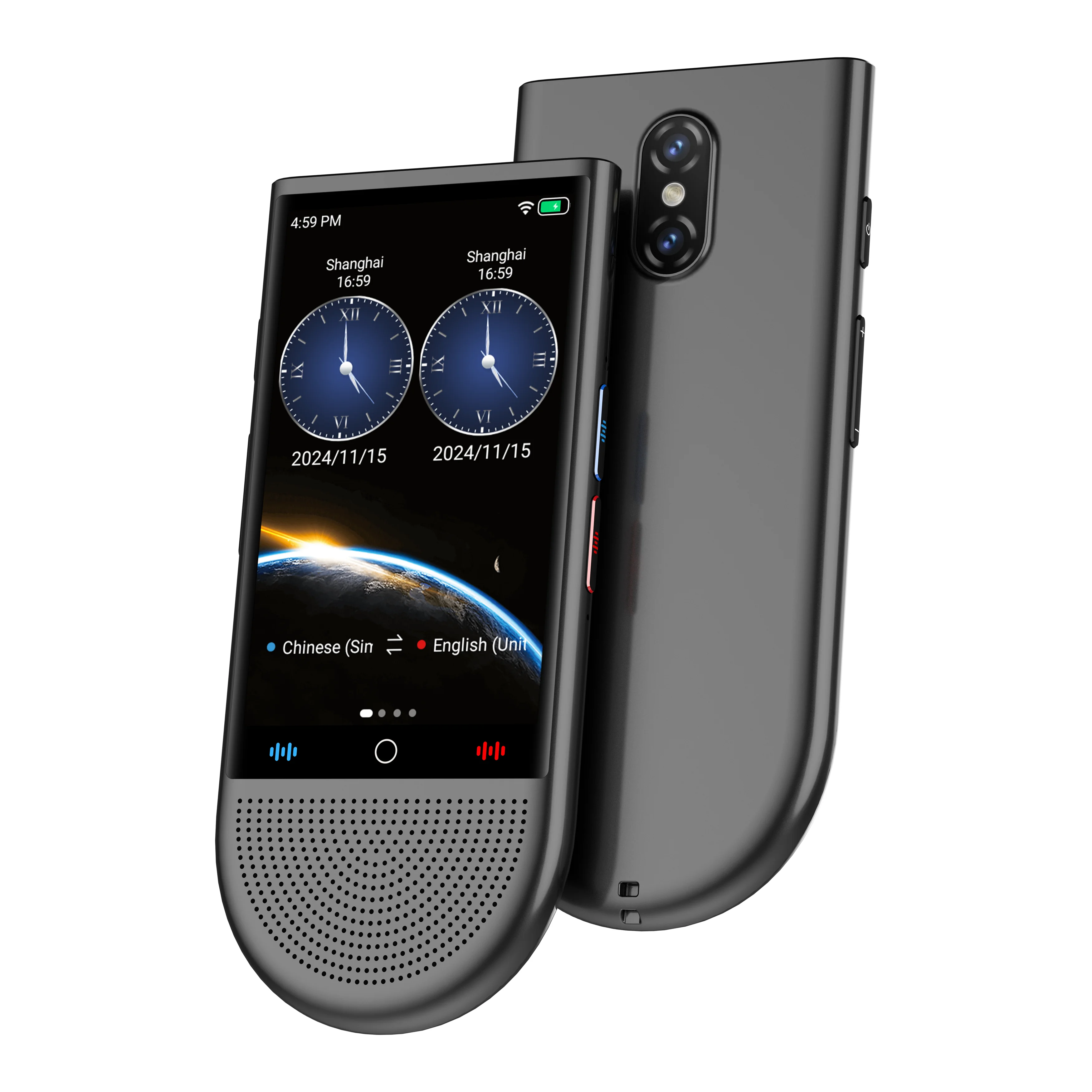 Language Translator Device, AI Smart 138 Languages Translator with Online Offline Voice Photo Translation, 4in Touchscreen
Language Translator Device, AI Smart 138 Languages Translator with Online Offline Voice Photo Translation, 4in Touchscreen