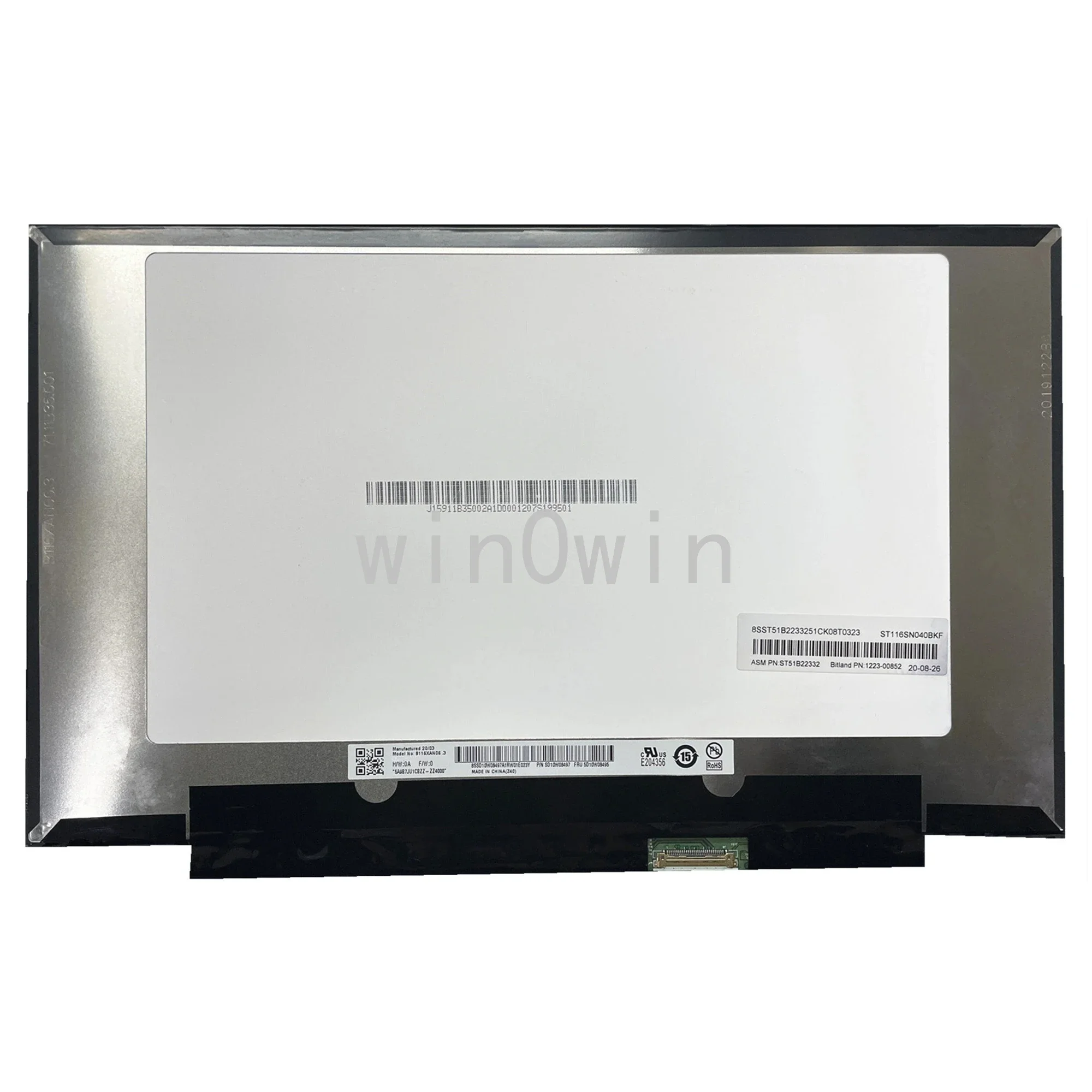 B116XAN06.3 1366x768 11.6" IPS LED Laptop LCD Screen Tested Panel Replacement 30pins
B116XAN06.3 1366x768 11.6" IPS LED Laptop LCD Screen Tested Panel Replacement 30pins