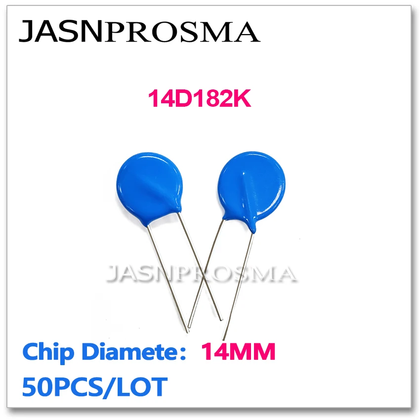 JASNPROSMA 14D182K 14 мм 50 шт. 1800 В 1,8 кВ варисторный резистор ZOV пьезорезистор
JASNPROSMA 14D182K 14 мм 50 шт. 1800 В 1,8 кВ варисторный резистор ZOV пьезорезистор
