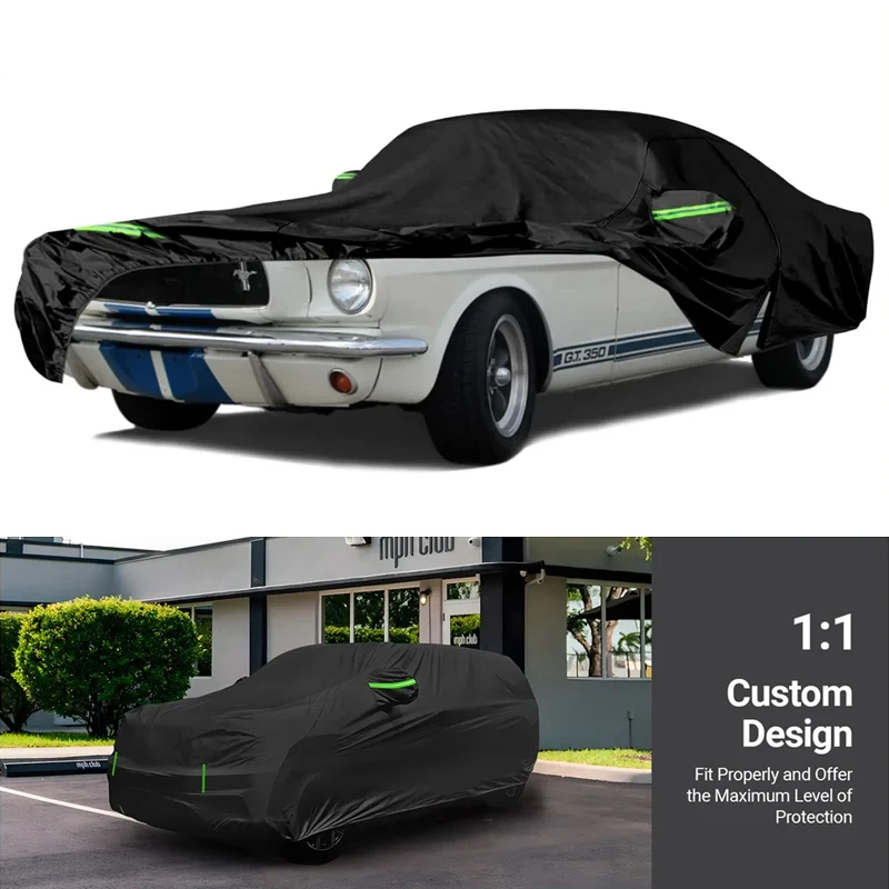 Outdoor Waterproof Car Covers Custom Fit For 1964-1978 Ford Mustang With Zipper Door Snow Rain Dust Hail All Weather Protection
Outdoor Waterproof Car Covers Custom Fit For 1964-1978 Ford Mustang With Zipper Door Snow Rain Dust Hail All Weather Protection