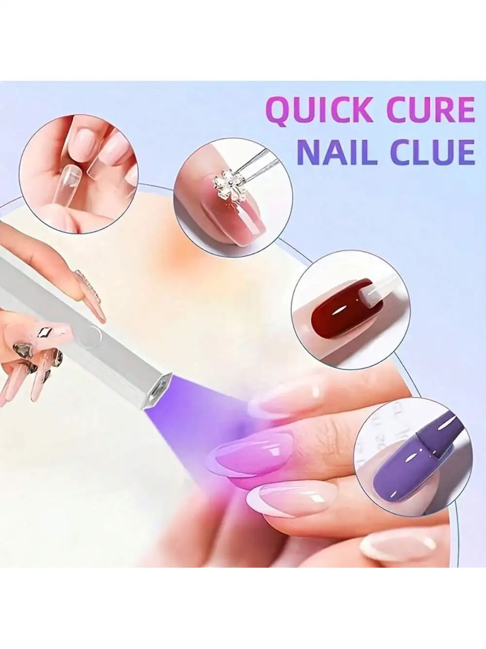 Gel nail lamp, equipped with a digital display and wireless lamp, can quickly illuminate and cure, making it ideal for personal nail art and travel portability. It is exquisite and practical, bringing you a perfect nail art experience
Gel nail lamp, equipped with a digital display and wireless lamp, can quickly illuminate and cure, making it ideal for personal nail art and travel portability. It is exquisite and practical, bringing you a perfect nail art experience
