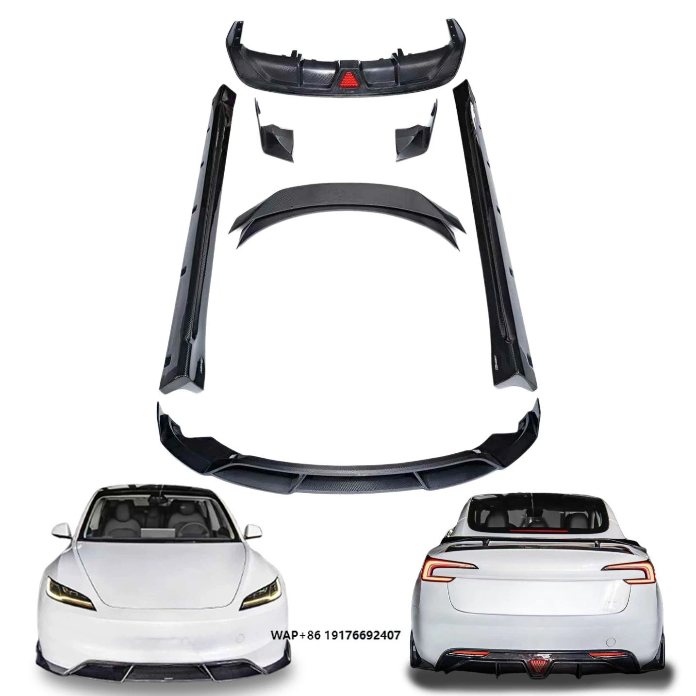 CMST Car Body Kits for 2024+ Model 3 Upgrade CMST Style Carbon Fiber Front Lip Spoiler Side Skirt Rear Diffuser Body Kit
CMST Car Body Kits for 2024+ Model 3 Upgrade CMST Style Carbon Fiber Front Lip Spoiler Side Skirt Rear Diffuser Body Kit