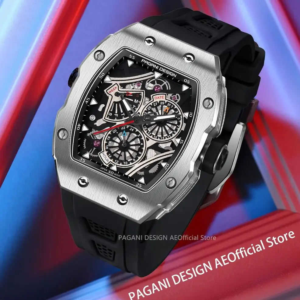 PAGANI DESIGN Men's Watches Skeleton Dial Quartz Watch For Men Tonneau Stainless Steel Case Sapphirt Glass Wristwatch 2023 New
PAGANI DESIGN Men's Watches Skeleton Dial Quartz Watch For Men Tonneau Stainless Steel Case Sapphirt Glass Wristwatch 2023 New