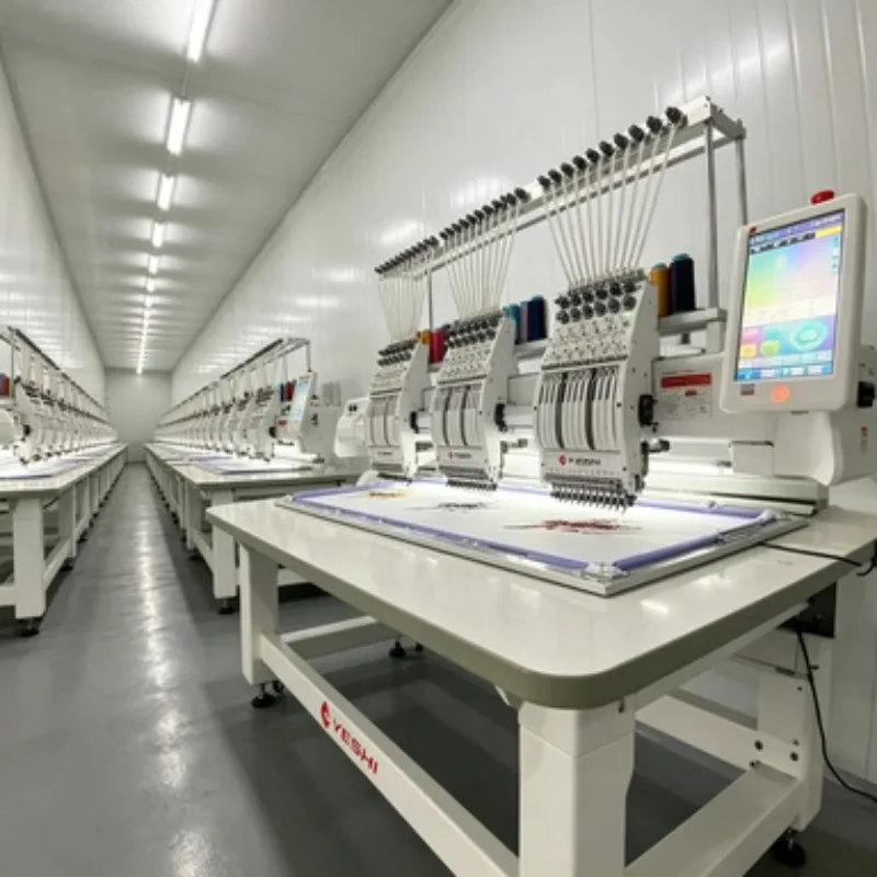 Commercial Embroidery Equipment 8 Heads 15 Needles High Speed Embroidery Machinery for Flat Garment and Cap
Commercial Embroidery Equipment 8 Heads 15 Needles High Speed Embroidery Machinery for Flat Garment and Cap