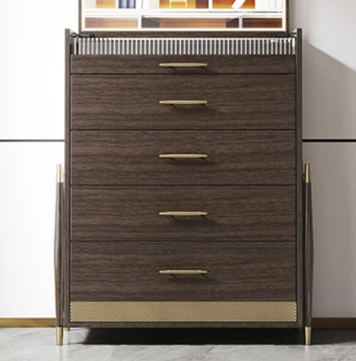 Light Luxury Chest of Drawers Bedroom Solid Wood Five-Bucket Cabinet Drawer Storage Cabinet with Makeup Mirror
Light Luxury Chest of Drawers Bedroom Solid Wood Five-Bucket Cabinet Drawer Storage Cabinet with Makeup Mirror
