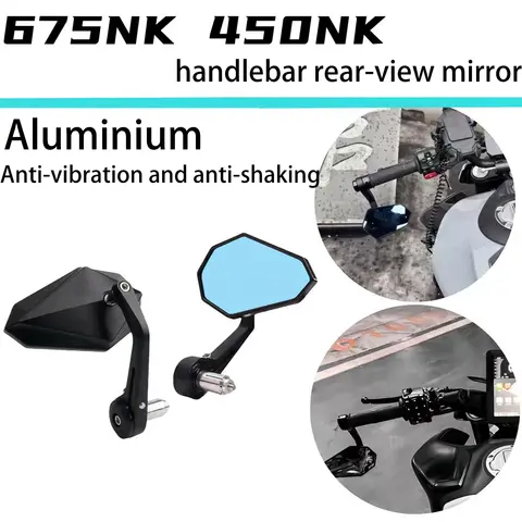 For SUZUKI GS 500 Bandit GSF 650 dl v-strom 650XT gsf600 skywave dl650a Motorcycle Bar End Mirrors Retro Handlebar Tip Rearview